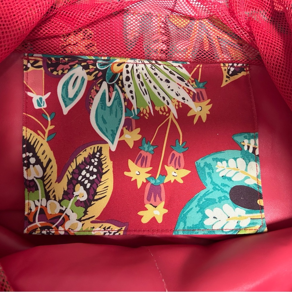 Vera Bradley Rumba Print Lighten Up Drawstring Family Tote Beach Bag - Picture 5 of 11